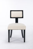 ZUN Heng Ming T back dining chair, with rivet decoration adjustment mat, suitable for dining room, W212132046