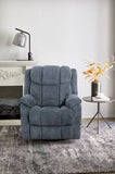 Man Wah Calgary Manual Upholstered Swivel Recliner, Slate B2707P311409