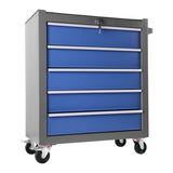 ZUN 5 Drawers Rolling Tool Chest with Wheels, Portable Rolling Tool Box on Wheels, Tool Chest Organizer 68011952