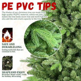 Artificial 6ft Green Christmas Tree with 1168 PE/PVC Mixed Branch Tips, Hinged Premium & Foldable 19635605