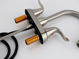 Pull-out Bathroom Faucet For bathroom Sink With Two Handles And Supply Lines - BN B2724P501238