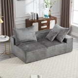 UNITED WE WIN Memory Foam 2-Seater Couch, No Installation & Easy to Transport, Deep Seat Modern Sofa W1568P222616