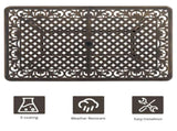59in Desktop Mosaic Garden Cast Aluminum Table Bronze 22876507