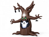 8FT Animated Halloween Inflatable Tree with Pop-Up Ghost Built-in LEDs Blow Up Yard Decoration for 48916790