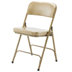 ZUN 2 Pack Metal Folding Chairs with Padded Seat and Back, for Home and Office, Indoor and Outdoor 02029078