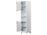 White particleboard with melamine veneer and MDF grid vacuum forming, 30*28*170cm, two doors and two 25426604