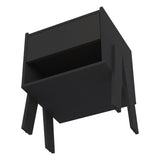 DEPOT E-SHOP Caladium Nightstand, One Drawer, One Open Shelf, Black B097132934