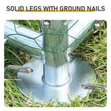 20 x 10 ft Large Metal Chicken Coop, Walk-in Poultry Cage Chicken Hen Run House with Waterproof 93859806