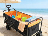 Big large capacity Folding cart Extra Long Extender Wagon Folding Wagon Garden Shopping Beach W227137384