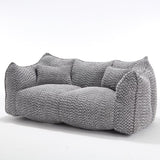 Soft beanbag chair with high resilience foam core for two people. The comfortable square recliner W1996P252274