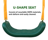 Metal Swing Set Outdoor with Glider for Kids, Toddlers, Children 79158586