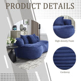 COOLMORE Bean Bag sofa Lazy Sofa Durable Comfort Lounger High Back Bean Bag Chair Couch for Adults W395P234049
