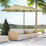 ZUN Outdoor beach umbrella/Double-Sided Market Umbrella （Prohibited by WalMart） 97689925