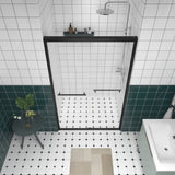 44-48"x76" Aluminum Frame Double Sliding Shower Door,Bypass Bathroom Sliding Door with Premium 1/4" W2011P325512