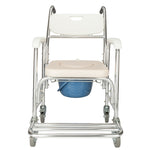 ZUN 4 in 1 Multifunctional Aluminum Elder People Disabled People Pregnant Women Commode Chair Bath Chair 87233295