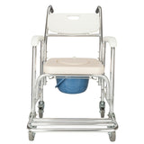 ZUN 4 in 1 Multifunctional Aluminum Elder People Disabled People Pregnant Women Commode Chair Bath Chair 87233295