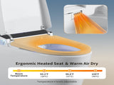 Tankless Smart Toilet With Bidet Built In, One-piece Bidet Toilet Seat, Auto Flush,Heated Seat, Warm W3598P362101