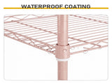5-layer adjustable shelf with adjustable spacing, pin-type deformable structure, adjustable feet, 85764871