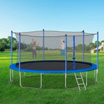 ZUN 14FT Trampoline with Safety Enclosure Net,Heavy Duty Jumping Mat Spring Cover Padding for Kids W28580537