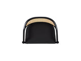 Americana Mid-Century Modern 30.5" Cane Back Bar Stool, Jet Black B2719P297791