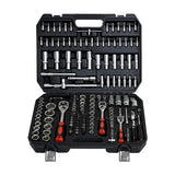 ZUN Tool Set - Socket and Ratchet Wrench Toolbox, 171pcs Tool Box, Universal Home Car Repair Tool Set W1102P203830