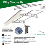 5934W Series Door Window Awning Canopy W59"xD34" Made of 0.137Inch /3.5mm Thick Virtually Crystal W2205P179824