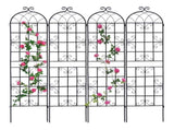 4 Pack Metal Garden Trellis 86.7" x 19.7" Rustproof Trellis for Climbing Plants Outdoor Flower 53121486