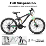 27.5 Inch Full Suspension Mountain Bike, Front and Rear Dual Shock Absorbers, Mechanical Disc 82085132