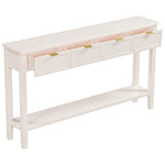 ZUN U_STYLE Contemporary High-Quality Entryway Console Table with 4 Spacious Drawersm,1 Practical Bottom N711P218638K