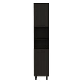 ZUN Sheffield 2-Door Pantry Cabinet, with Two 2-Cabinet Spaces and Two Open Shelves B128P148807