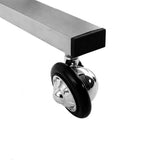 2 Tier Beauty Salon SPA Rolling Cart with Double Storage Tray Stainless Steel 02610336