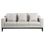 Mirod Comfy 3-seat Sofa with Wooden Legs, Modern for Living Room and Study N760P243326E