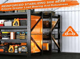 Heavy Duty Garage Shelving Units 70.1"H"71"W 24"D, 4-Tier Steel Adjustable Metal Storage 84174731