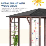 Gazebo with Galvanized Steel Roof 98874966