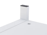 Side Intersection Style Bedside Table Coffee Table with Two-layer Drawer White 67677347