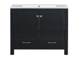 30" Black Bathroom Vanity Single Sink, Combo Cabinet Undermount Sink, Bathroom Storage Cabinet WF324043AAB