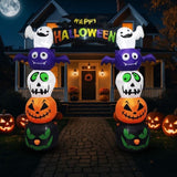 8.2 FT Cute Halloween Inflatables Pumpkin Archway Outdoor Decoration, Giant Blow up Yard Arch 37092327