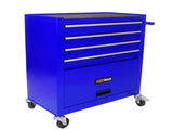 4 DRAWERS MULTIFUNCTIONAL TOOL CART WITH WHEELS-BLUE W110280933