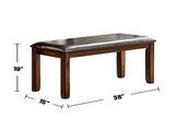Modern 6 Piece Dining Set, Brown B01682188