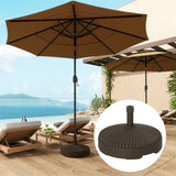 Brown Round Patio Umbrella Base Holder 44069757