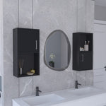 ZUN Oba 2-Pc Wall-Mounted Bathroom Medicine Cabinet with Open and Closed Storage B200P188846