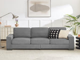 83.86"Snowfleece Fabric sofa,Modern Compressed Couch,3-Seater Sofa, Furniture for Living W1359P215068