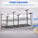 ZUN 4 ft. x 8 ft. Overhead Garage Storage Rack Heavy Duty Metal Garage Ceiling Storage Racks 94289078