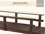 5 ft Wooden Garden Bridge Arc Footbridge 02049237