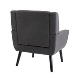 Modern Soft Linen Material Ergonomics Accent Chair Living Room Chair Bedroom Chair Home Chair With W67634085