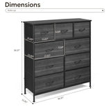 9 drawers, 6 large and 3 small, non-woven storage cabinets, cationic cloth surface non-woven 69134218