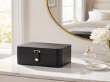 2-Layer Portable Travel Jewelry Case, Gray Luxe Organizer 34198548