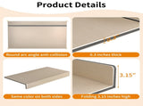 ( OAK Color ) 5 Pcs Wire Shelf Covers Foamed PVC Wire Rack Covers for Removable Closet (Not Wood) W2641P355993