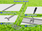 Garden backyard farmland golf course compost sand leveling with 79.5 long handle heavy duty tool 19956114