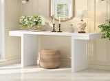 U-Style Large 60-Inch Console Table with Geometric Clean Lines Design,Stylish Entryway Table with N711P303209K